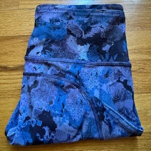 Lululemon Fast and Free High Rise Tight Pant Legging 25" Size 4 Pockets EUC